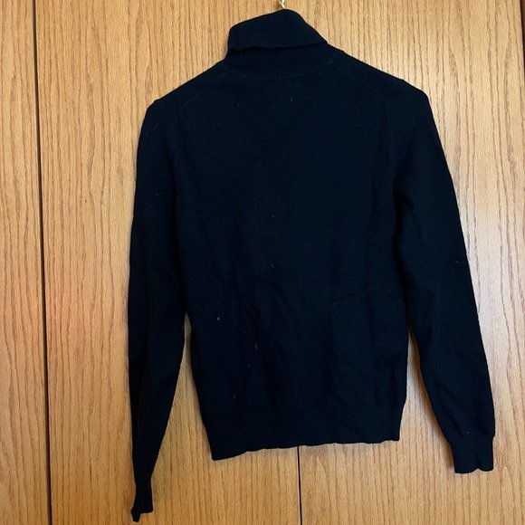 100% Black Cashmere - Petite Turtleneck - perfect, as new XS/S Attrib. to N.Peal - Picture 6 of 13